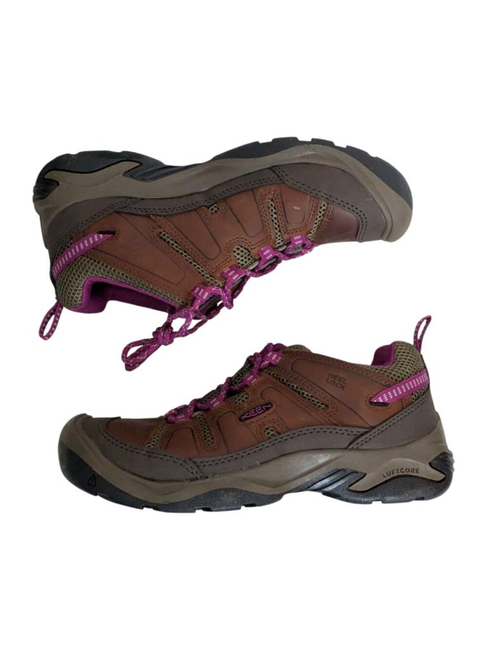 Keen Circadia Vent Leather Hiking Shoes Syrup Boysenberry Brown Purple Sz 8.5 - Picture 10 of 12